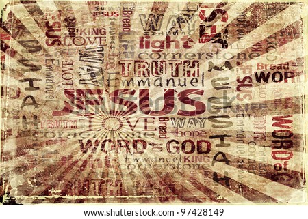 JESUS Religious Grunge Background