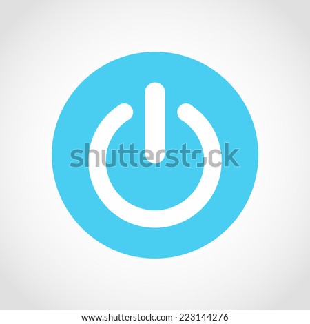 Start icon , power button Isolated on White Background