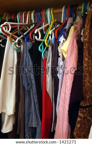 Inside woman\'s closet