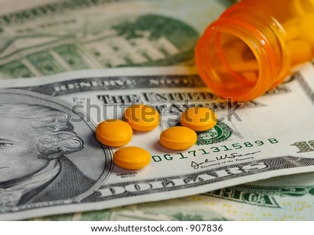 High Cost of Medicine or Healthcare (Yellow Pills)