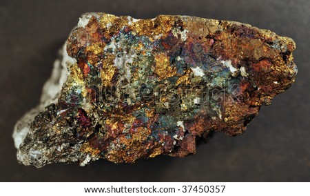Chalcopyrite, a copper and iron ore