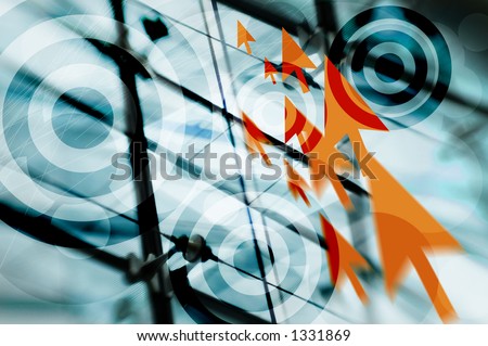 Conceptual background for business/ sales target, goal, vision etc.