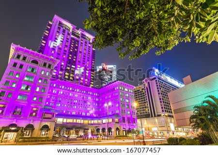HONG KONG - OCTOBER 15: Exterior of the Peninsula Hotel October 15, 2012 in Hong Kong, China. The hotel is the flagship property of the The Peninsula Hotels group founded in 1928.