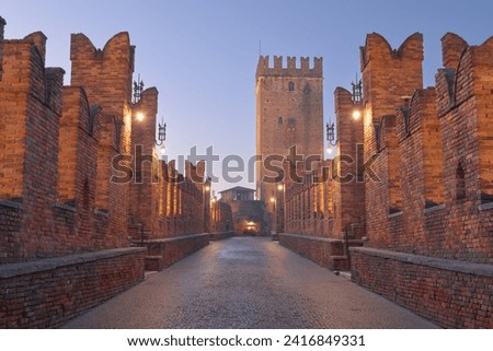 Similar – Foto Bild Verona bei Nacht adige