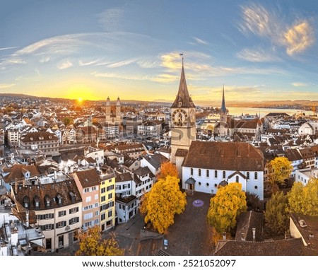 Similar – Foto Bild Zürcher Stadtbild mit einem Schwan an der Limmat in der Schweiz