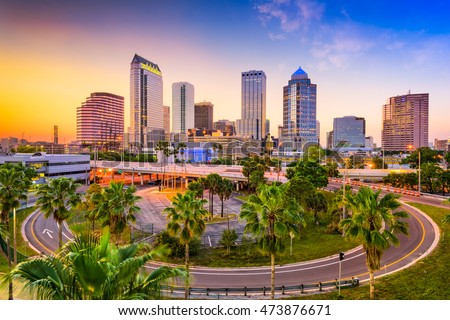 Tampa, Florida, USA downtown skyline. Foto stock © 
