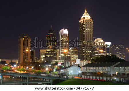 Skyscrapers in Midtown Atlanta, Georgia, USA.