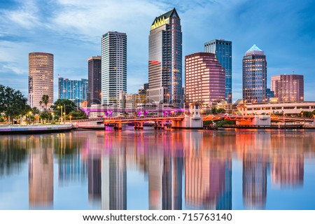 Tampa, Florida, USA downtown skyline. Foto stock © 
