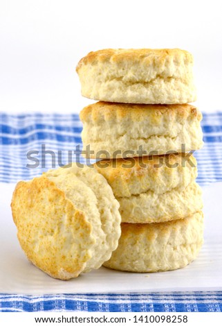 Similar – Image, Stock Photo A stack of buttermilk pancakes