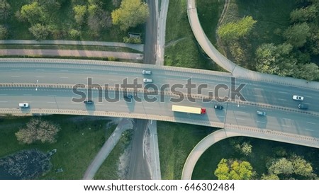 Similar – Image, Stock Photo Motorway approach in the rain