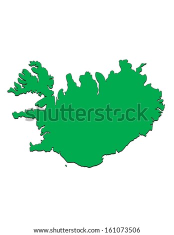 Map Of Iceland clip art Free Vector / 4Vector