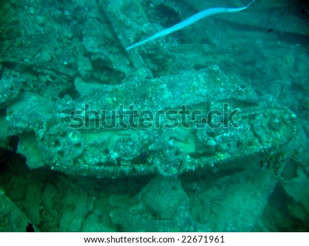 S.S. Thistlegorm Wreck, sunk on 5 October 1941 in the Red Sea and is now a well known dive site.