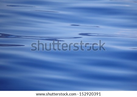 Calm blue water surface