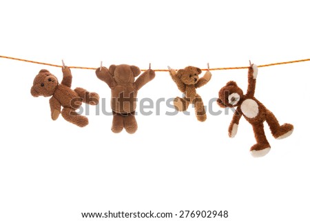 hanging teddy bear