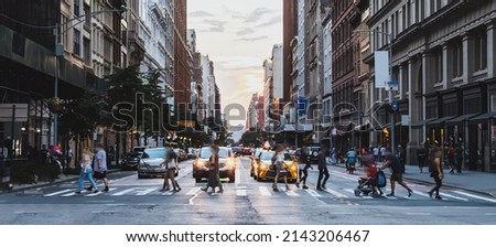 Similar – Image, Stock Photo Street scene in New York