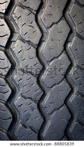 Tread Patterns On Old Worn Car Tires Stock Photo 88805839 : Shutterstock