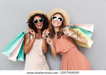 Similar – Image, Stock Photo young woman dressed in black leather and white t-shirt in the middle of the road