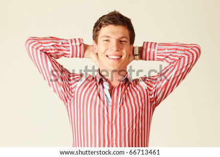 smiling young man isolated