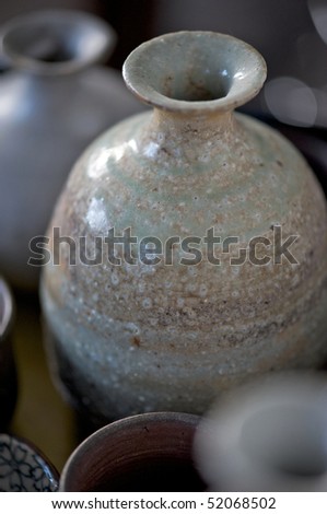 Sake jar for Japanese rice wine