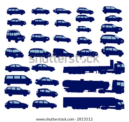 vehicle shapes vector