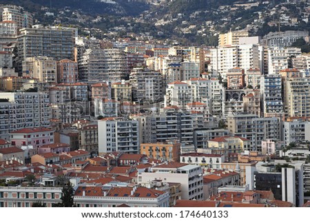 Real estate condos and over crowded buildings in Monaco