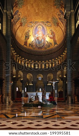 MONTE CARLO, MONACO - JANUARY 18:  Saint Nicholas Cathedral in Monte Carlo on JANUARY 18, 2012. Saint Nicholas Cathedral interior in Monte Carlo, Monaco.
