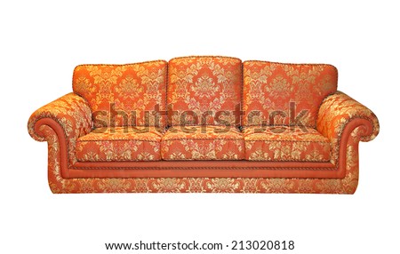 Classics sofa isolated included clipping path