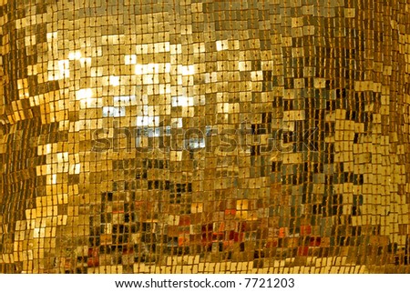 Shiny luxury decorative golden pattern background texture