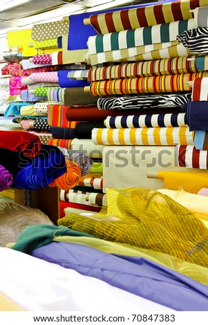 Textile fabric rolls for fashion clothing industry
