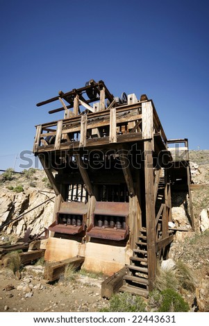 An old abandoned gold mine.
