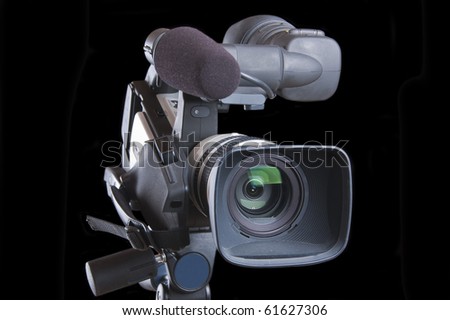 Video Camera (isolated on a black background)