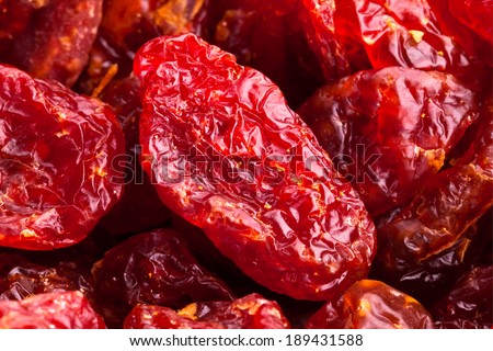 dried cherry macro
