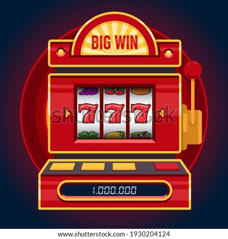 Big win red slot machine game. Win 777 jackpot. Lucky seven. Casino vegas game. Jackpot triple seven.