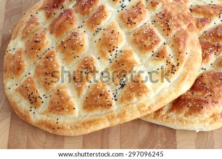 Turkish ramadan pita bread