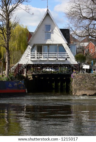 water house over a canal
