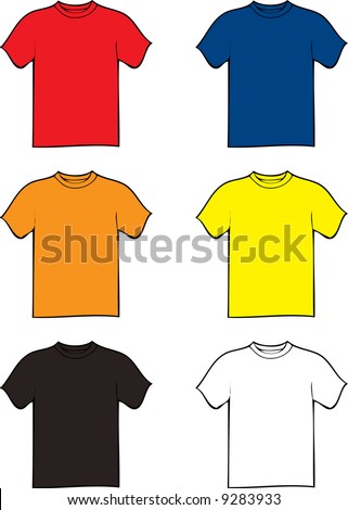Vector Black & Orange Collar T-Shirt Template | Download Free Vector ...