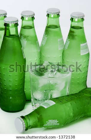Lemon Lime Ice Cold Soda Pop Drink