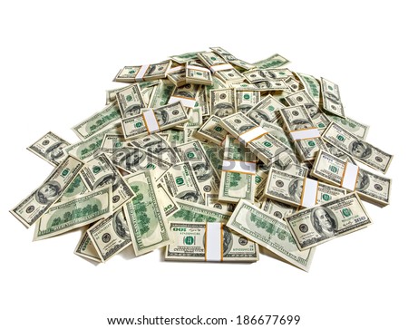 Huge Pile Of Money / Studio Photography Of American Moneys Of Hundred ...