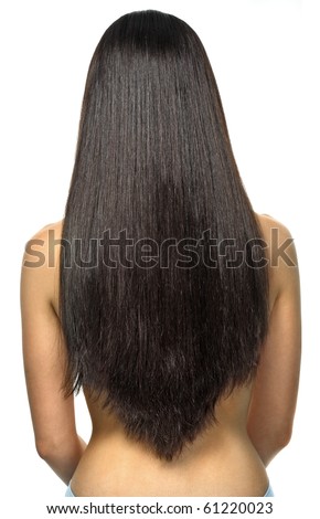 Texture of brunette long hair