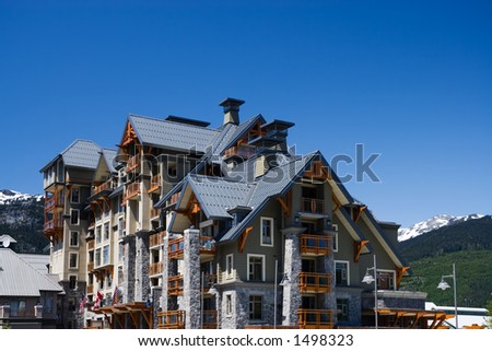 Architecture of Whistler. Vancouver - Whistler selected to host 2010 Winter Olympic Games. Whistler, British Columbia is a Canadian resort town.