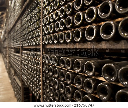 Wine Racks in an old Wine cellar