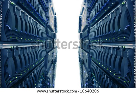 Computer Racks in Internet Data Center
