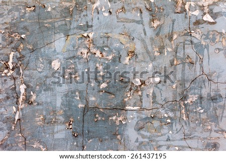 Grunge textured background with old torn newspapers. Landscape style. Grungy Concrete Surface. Great background or texture.