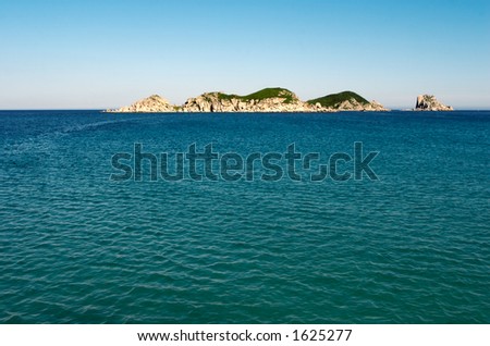 Island in the Japanese sea