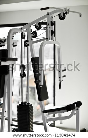 Gym machine in sport gym
