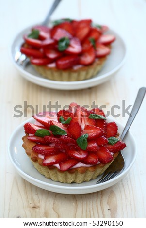 Strawberry Tartelette Stock Photo 53290150 : Shutterstock