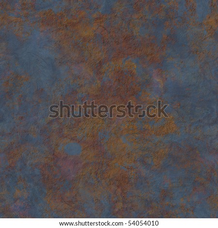 seamless metal texture with rust cover and empty place for your text or image