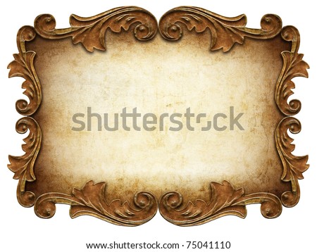 Vintage Classical Frame Isolated Stock Photo 75041110 : Shutterstock