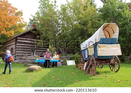 TORONTO  SEPTEMBER 20:  Annual Pioneer Harvest festival in Black Creek Pioneer Village in  September 20, 2014 in Toronto, Canada.
