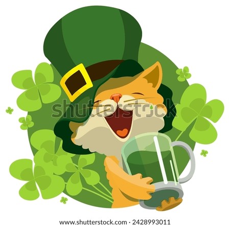 Similar – Image, Stock Photo red lucky clover